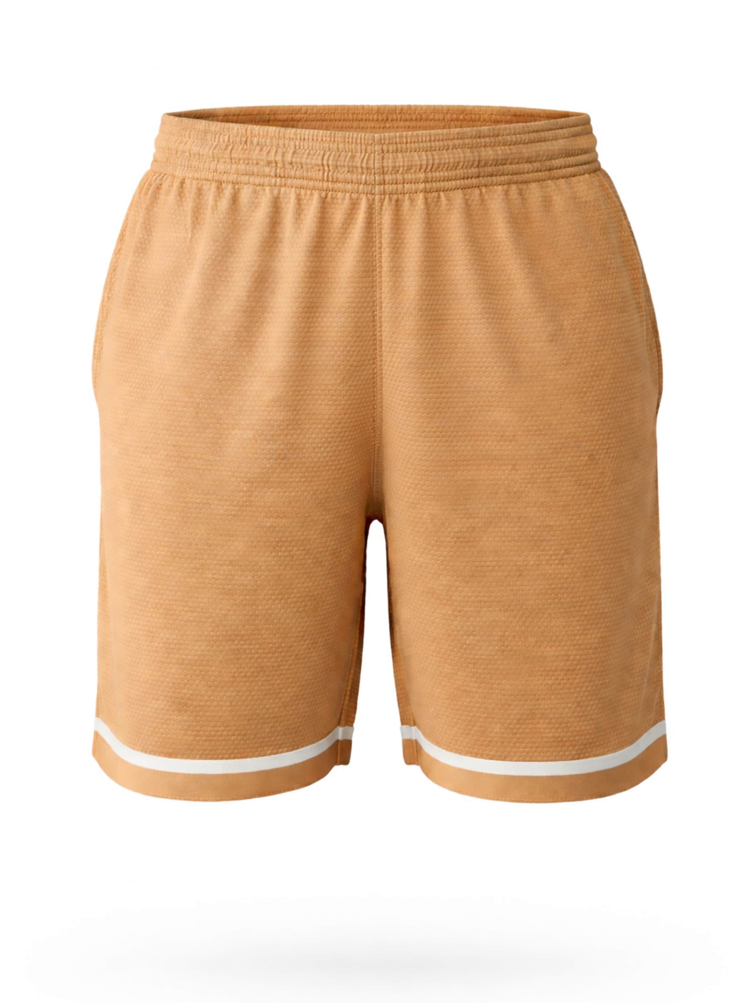 PANTONECLO Boardshorts 'Pantoneclo Men’s Gym Shorts'‌‌‌‌‌‌‌ in Gelb: Vorderseite