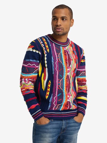 Carlo Colucci Sweater ' Cinquemani ' in Mixed colors: front