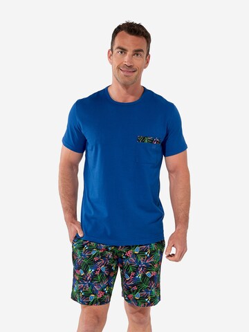 Pyjama long ' Sleepwear Havana ' HOM en bleu : devant