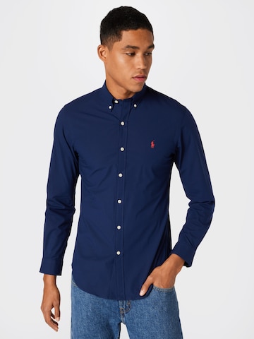 Polo Ralph Lauren Regular Fit Hemd in Blau: predná strana