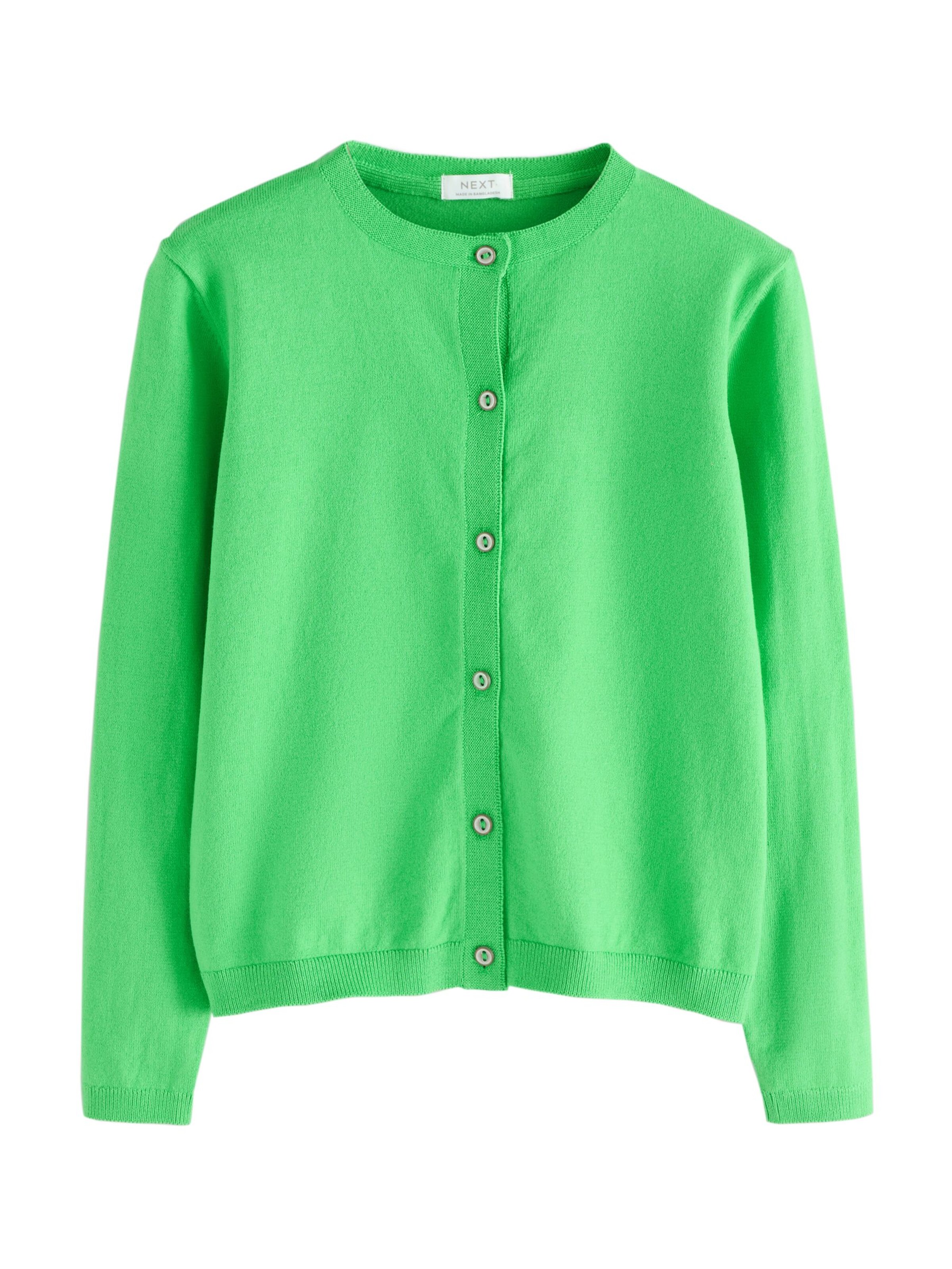Next Вязаная кофта в Зеленый: спереди
