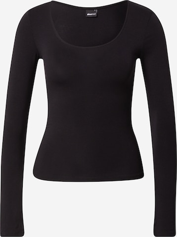 Tricou 'Agnes' de la Gina Tricot pe negru: față