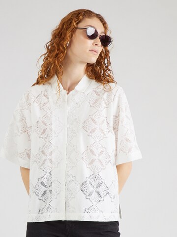 Soft Rebels Blouse 'Clio' in Wit: voorkant