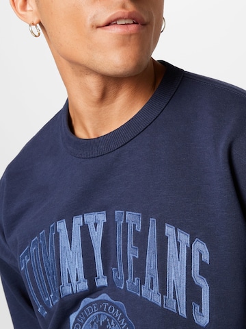Tommy Jeans Sweatshirt 'Reverse Slub' in Blue