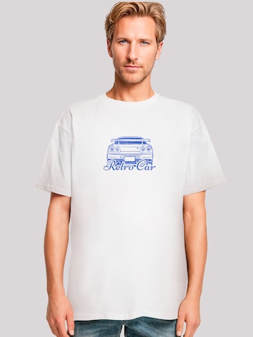 F4NT4STIC T-Shirt 'Retro Car Japanese Streetstyle' in Weiß: Vorderseite