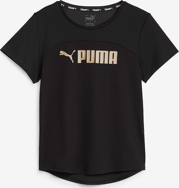 T-shirt fonctionnel 'Ultrabreathe' PUMA en noir : devant