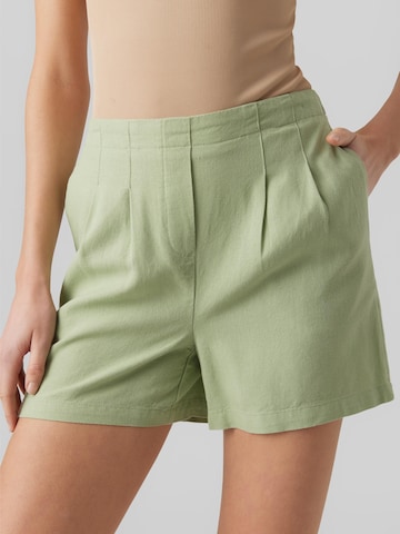 VERO MODA Regular Bandplooibroek 'JESMILO' in Groen