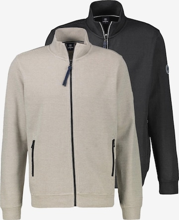 LERROS Sweatjacke 'Basic' in Schwarz: Vorderseite