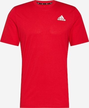 ADIDAS SPORTSWEAR Funkcionalna majica | rdeča barva: sprednja stran