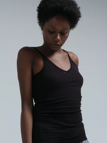 Seamless Basic Top in Schwarz