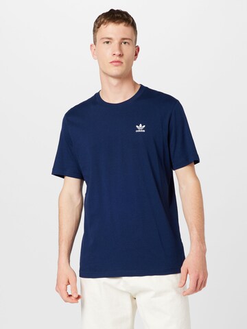 ADIDAS ORIGINALS T-Shirt 'Trefoil Essentials' in Blau: predná strana