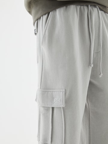 Effilé Pantalon cargo Pull&Bear en gris