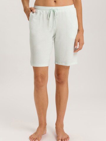Hanro Pajama pants 'Natural Elegance' in White: front