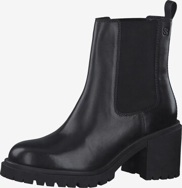 s.Oliver Chelsea Boots in Black: front