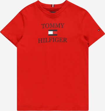 TOMMY HILFIGER T-shirt i röd: framsida