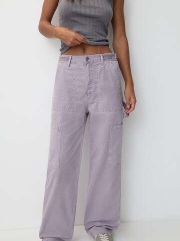 Pull&Bear Regular Jeans in Lila: voorkant