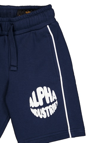Regular Pantalon ALPHA INDUSTRIES en bleu