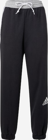 ADIDAS SPORTSWEAR - Pantalón deportivo 'Essentials' en negro: frente