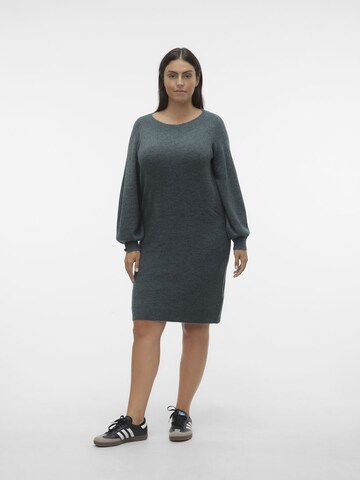 Vero Moda Curve Knit dress 'CLEFILE' in Green: front