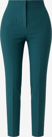 fashionshowcase Pleat-Front Pants 'Alessia' in Green: front