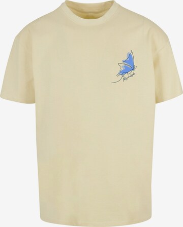 Merchcode Shirt 'Fly High' in Geel: voorkant