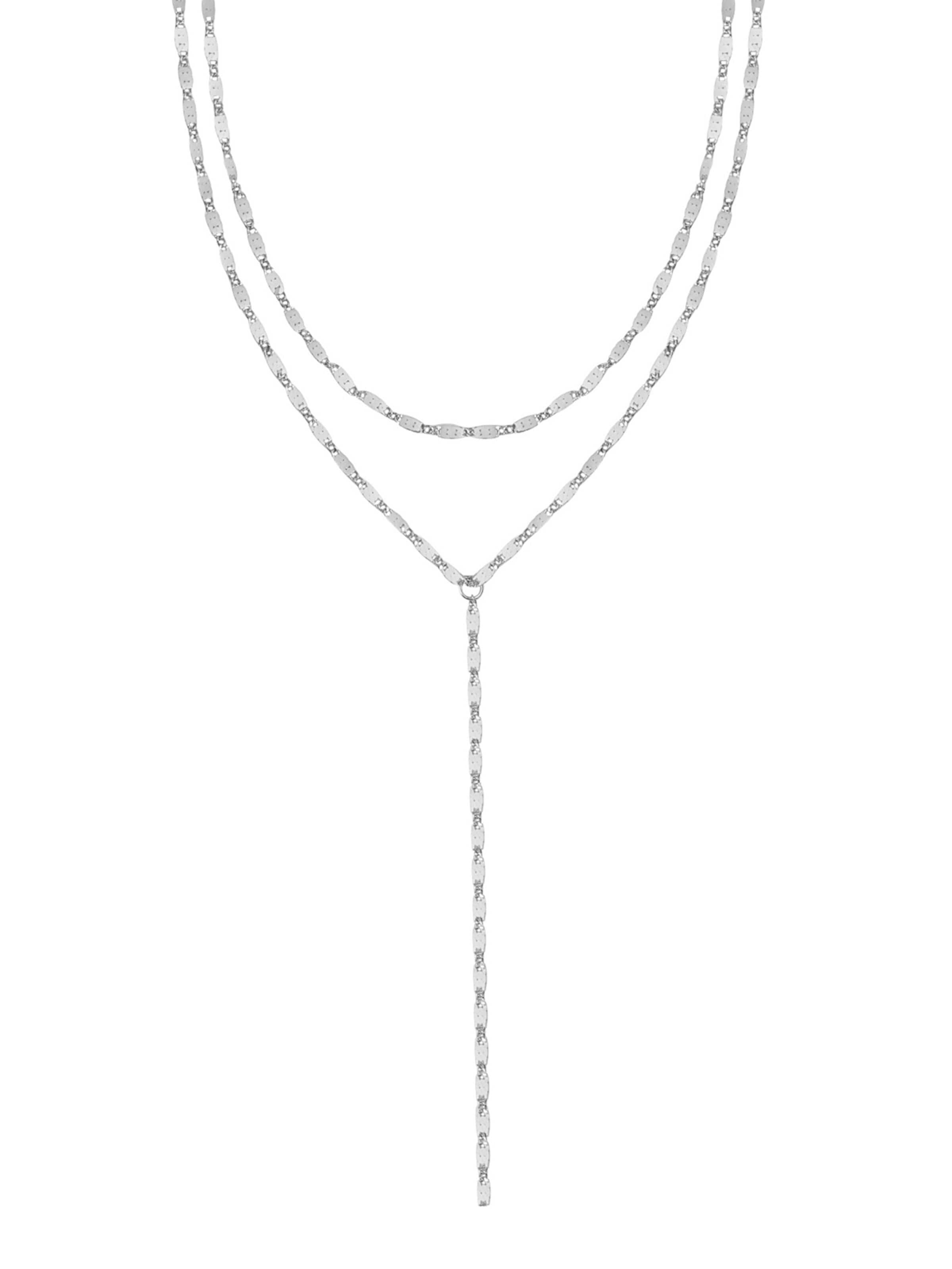 Hey Happiness Kette 'Y-Layer'‌‌‌ in Silber