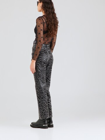 Wide leg Jeans de la Karl Lagerfeld pe gri