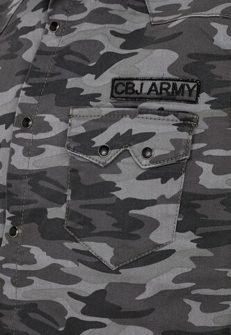 CIPO & BAXX Regular fit Overhemd 'Army' in Grijs