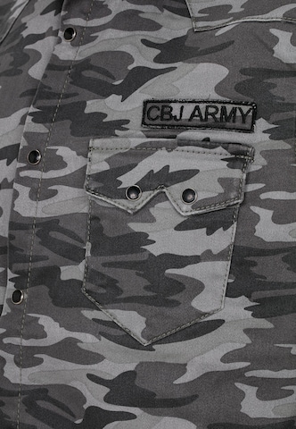 CIPO & BAXX Regular fit Button Up Shirt 'Army' in Grey