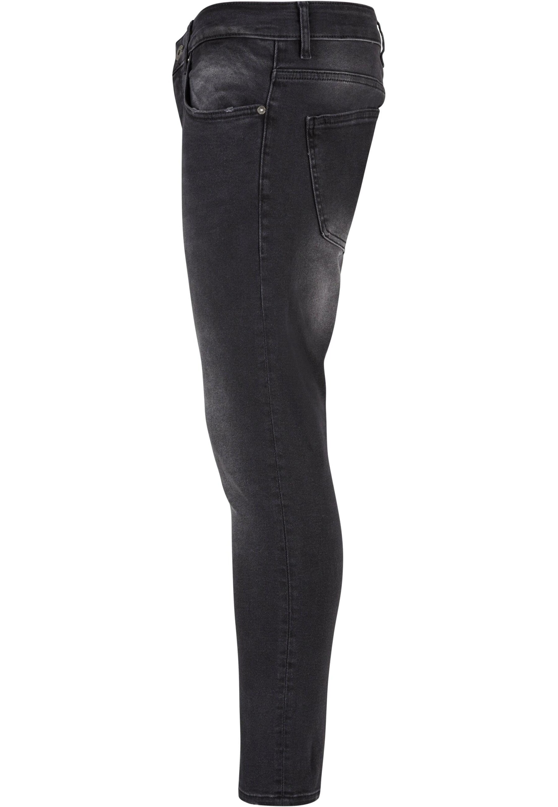 2Y Premium Skinny Jeans in Schwarz