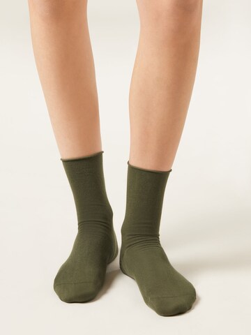 CALZEDONIA Socks in Green: front