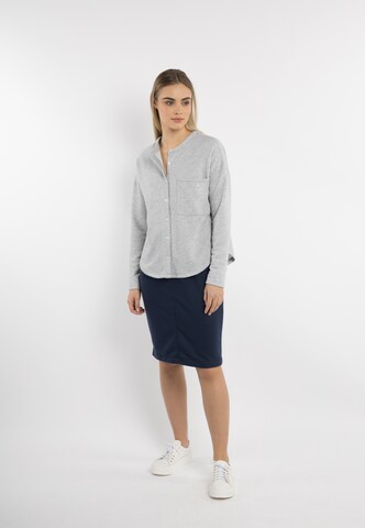 DreiMaster Maritim Sweatjacke in Grau