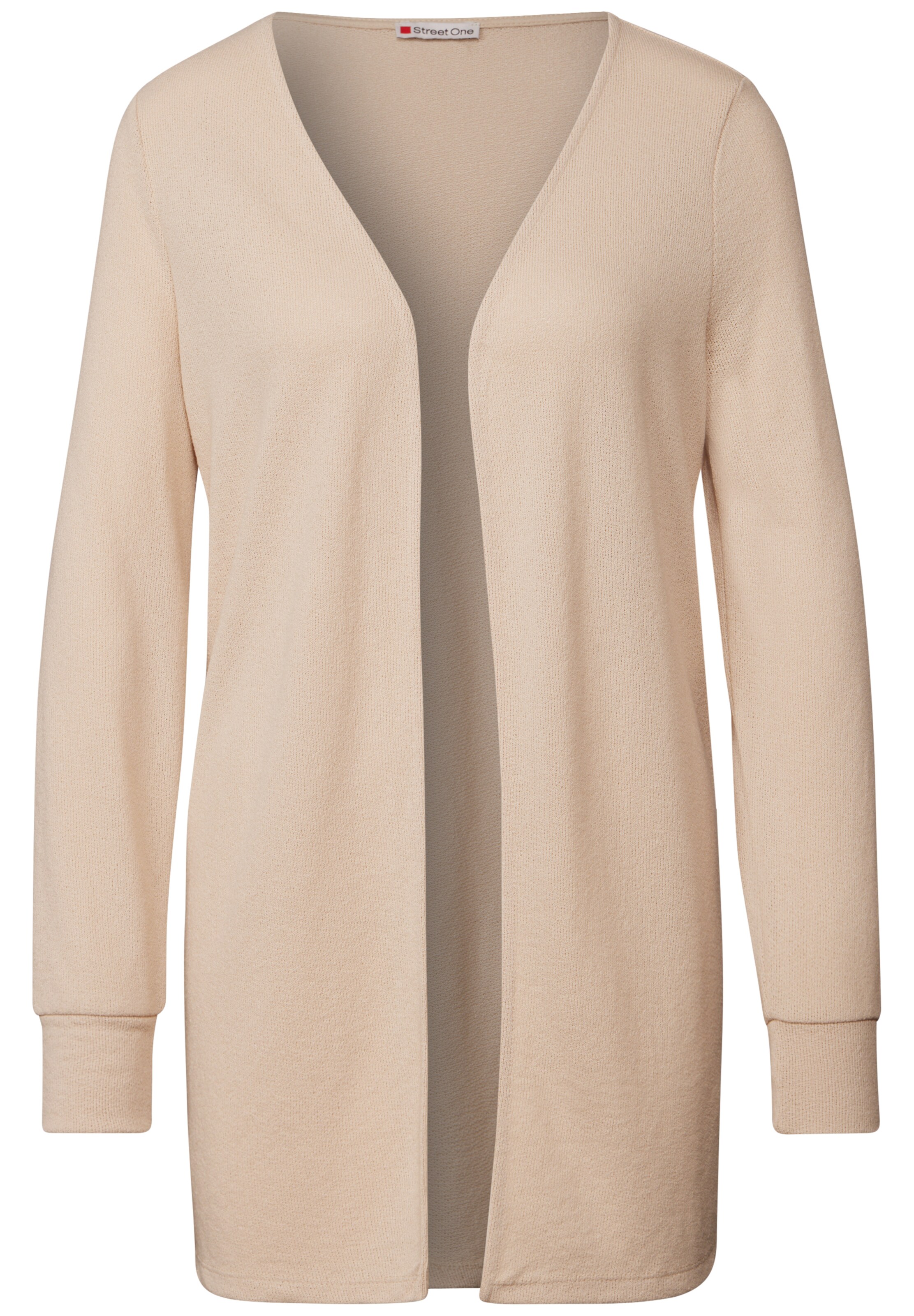STREET ONE Strickjacke in Beige: Vorderseite