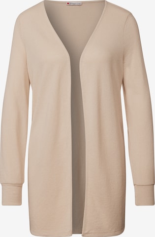 STREET ONE Strickjacke in Beige: Vorderseite