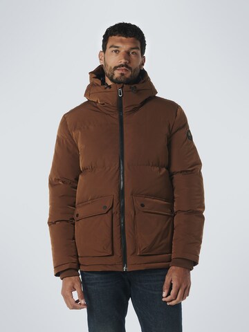 No Excess Winter jacket in Brown: front