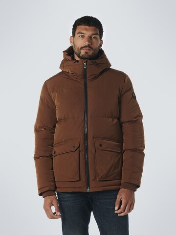 Veste d’hiver No Excess en marron : devant