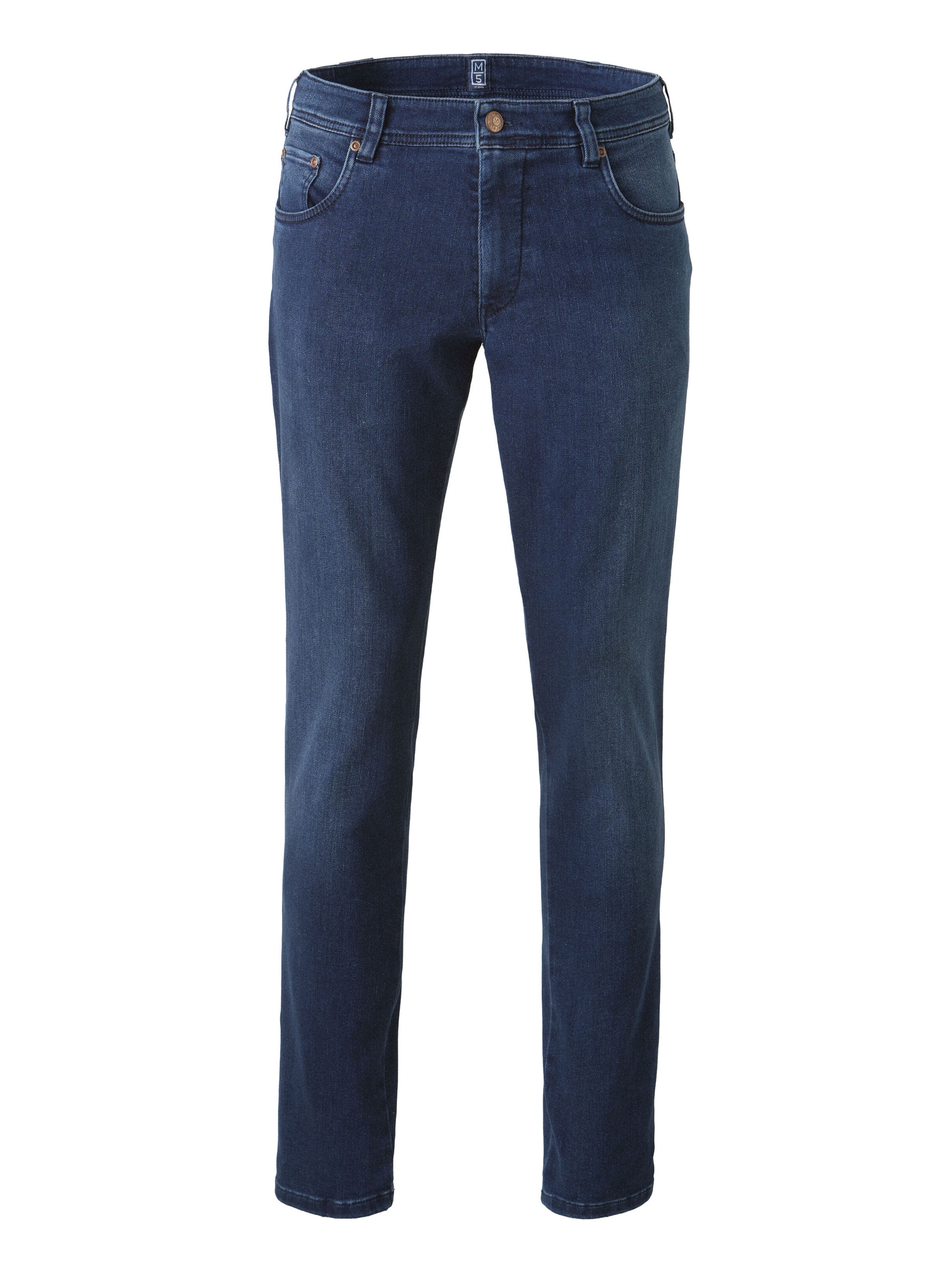 MEYER Loosefit Chinohose 'M5 Five 9-6294', Thermo in Blau: Vorderseite