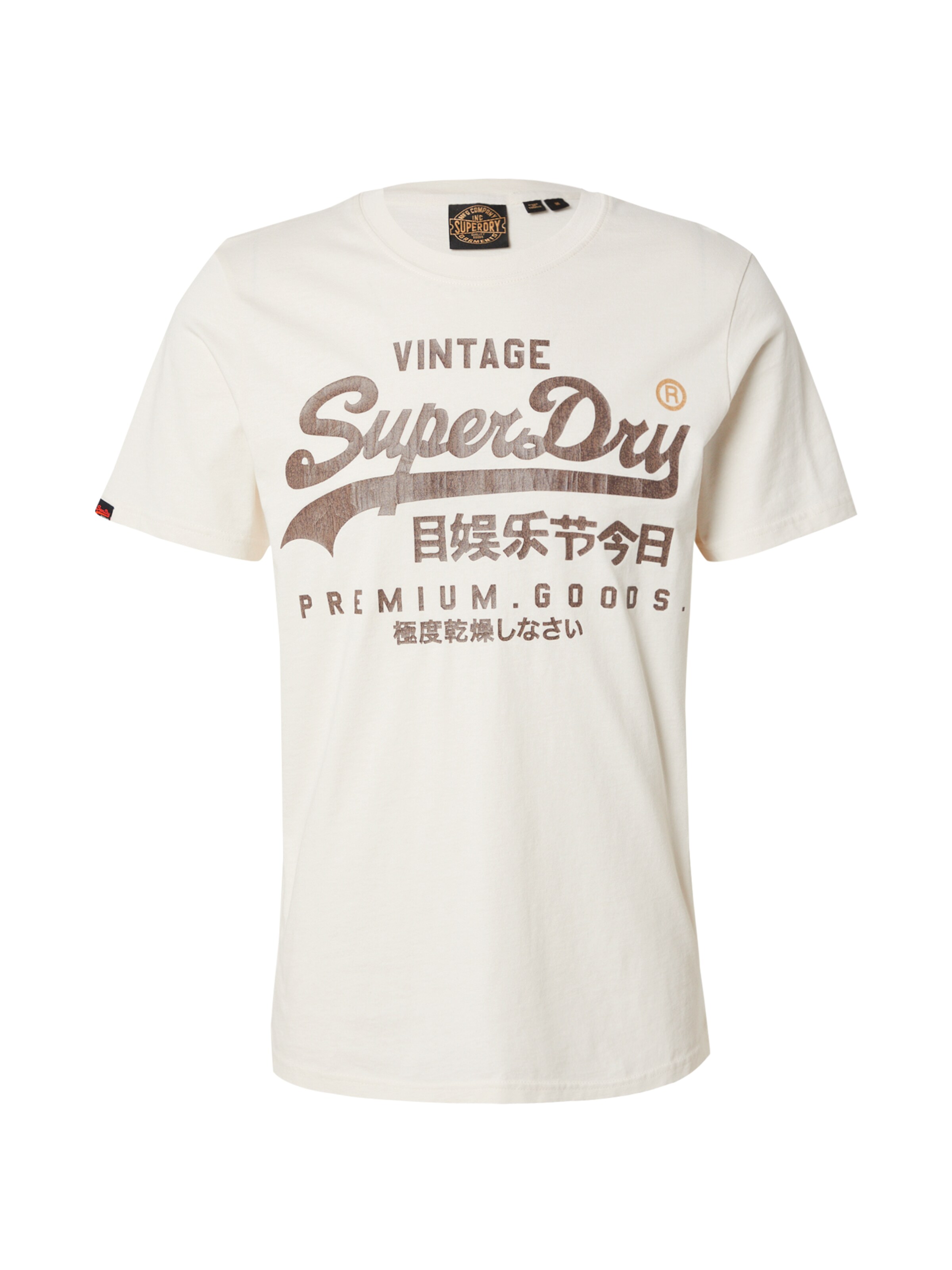 T-Shirt Superdry en blanc : devant
