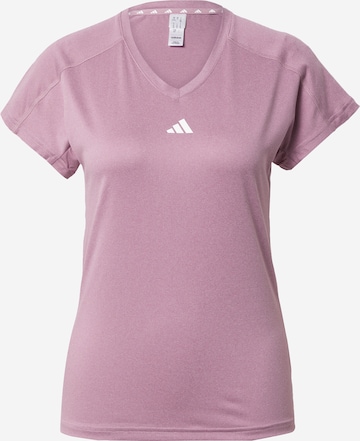 ADIDAS PERFORMANCE - Camisa funcionais 'Train Essentials' em roxo: frente