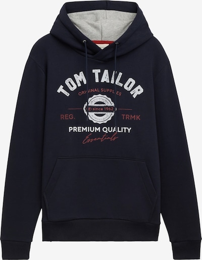 TOM TAILOR Sweater majica u morsko plava / tamno crvena / bijela, Pregled proizvoda