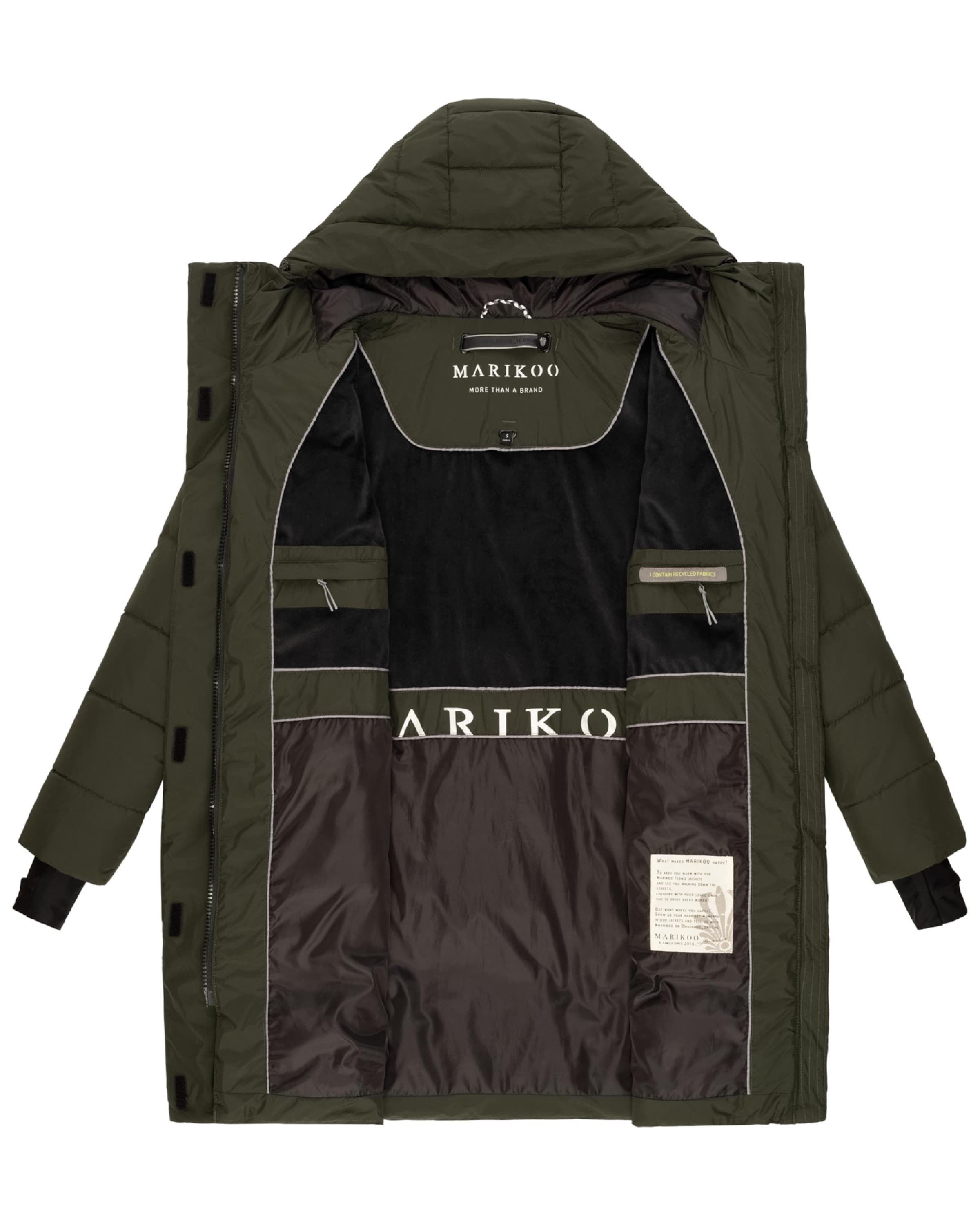 MARIKOO Winter coat 'Kaituu XVI' in Green