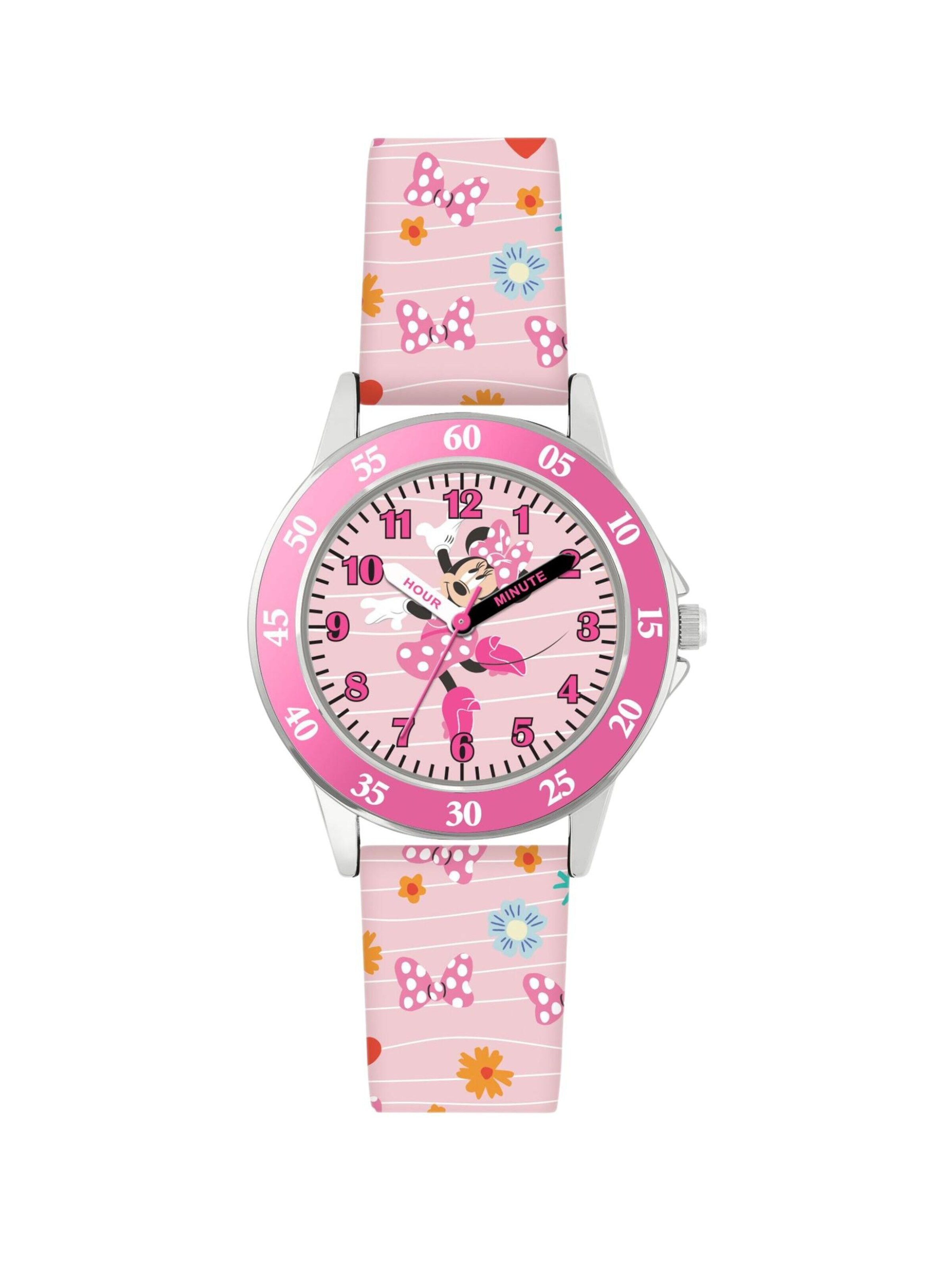 DISNEY Watch 'Minnie Time Teacher' in Pink: front