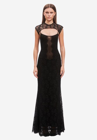 Robe de cocktail 'BRISA' OW Collection en noir : devant