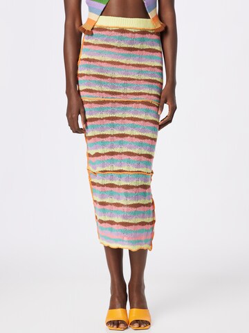 The Ragged Priest Skirt 'ARTIST' in Mixed colors: front