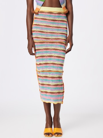 The Ragged Priest Skirt 'ARTIST' in Mixed colours: front