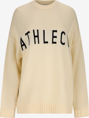 Athlecia Sports sweater 'Lyda' in Yellow: front