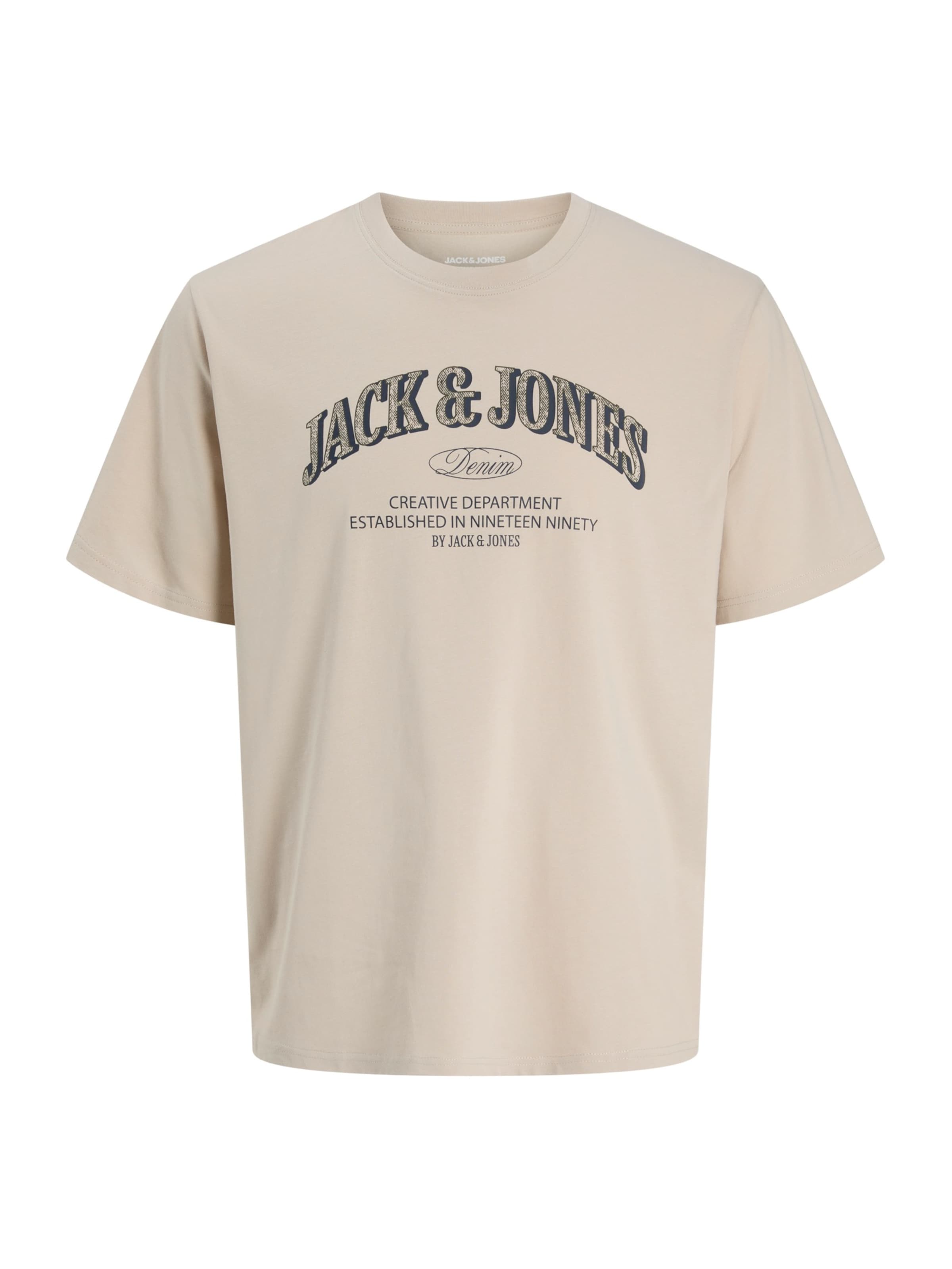 Jack & Jones Junior T-shirt 'JJEDENVER' i beige: framsida