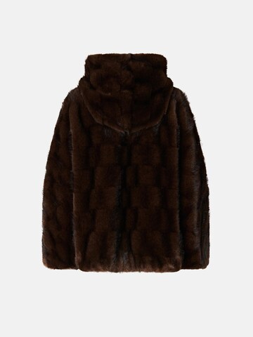 PINKO Winter jacket 'PINKO CADETIA  CAPPA ASPEN ASPETTO VISONE SCANA PELLICCIA' in Brown