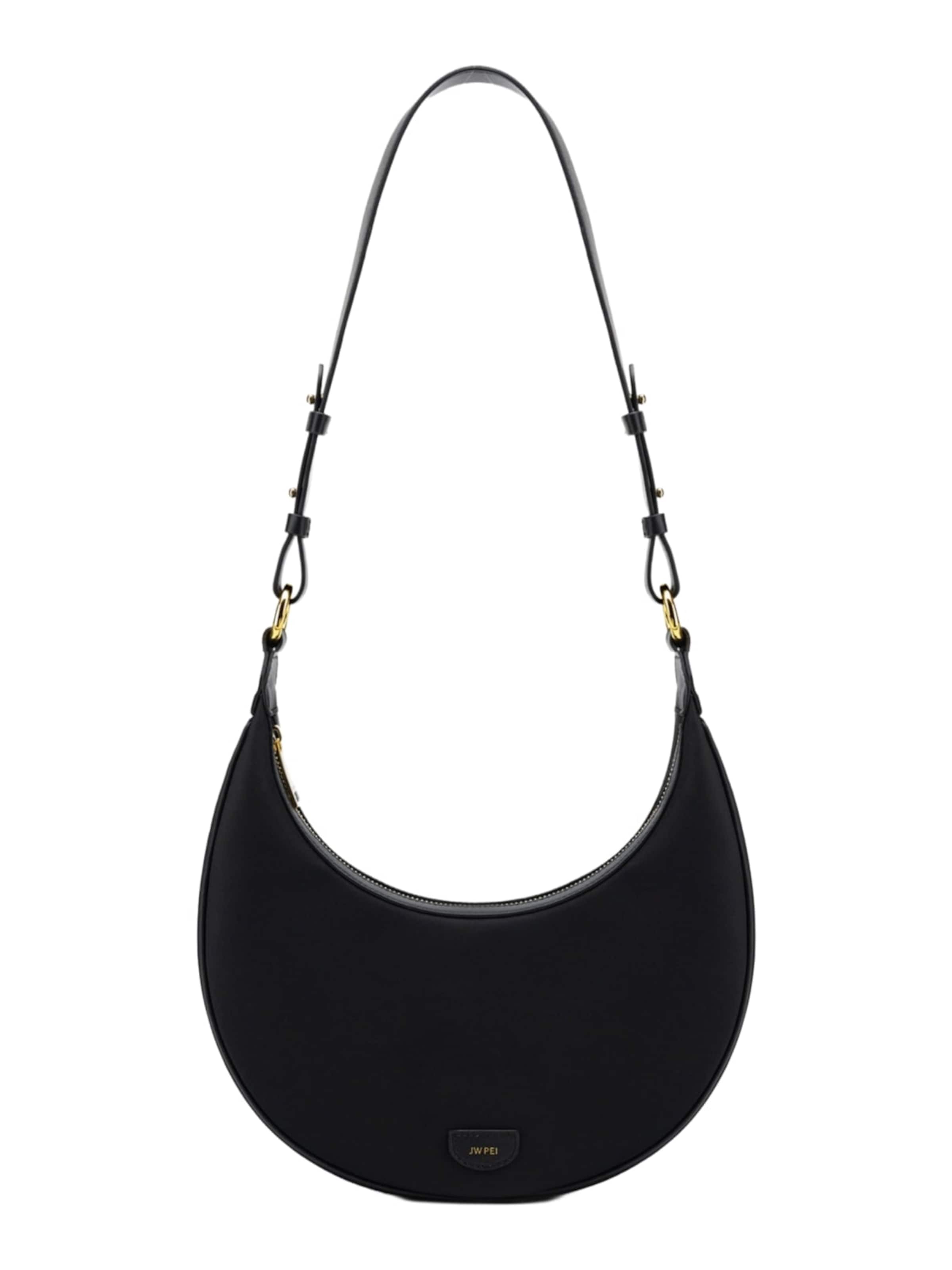 JW PEI Torba za čez ramo 'JW PEI Sac Bandoulière Carly Medium Black Gold' | črna barva