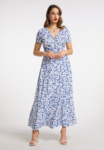 faina Dress in Blue: front
